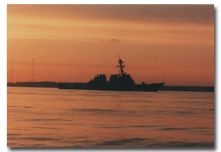 Navy Ship off Annapolis